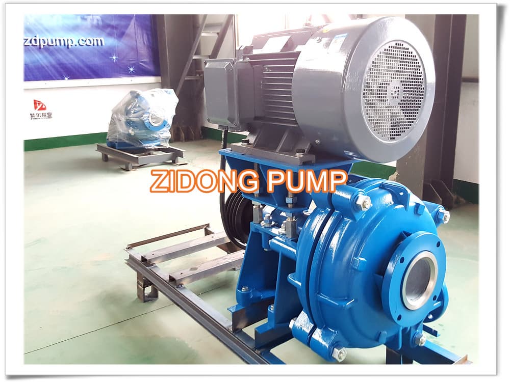 chemical industry natural rubber impeller slurry pump